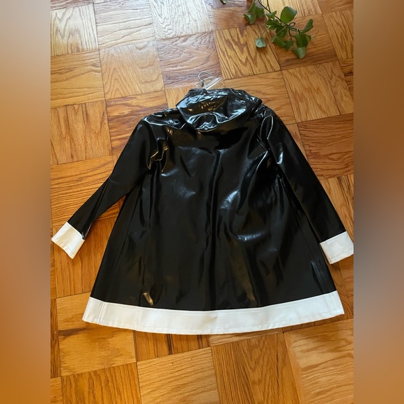 Stutterheim Frame Opal Raincoat Black/White - Picture 5 of 9